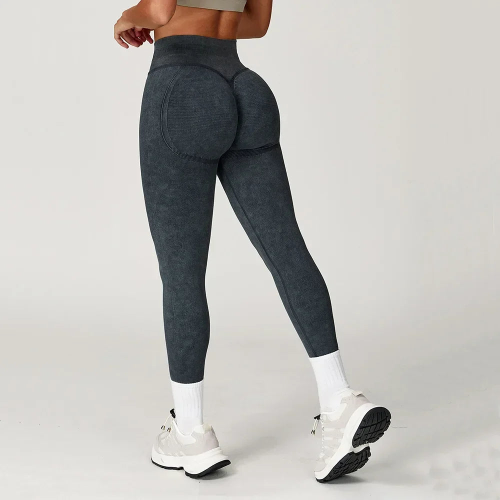 VIVU Seamless High Waist Leggings charcoal black