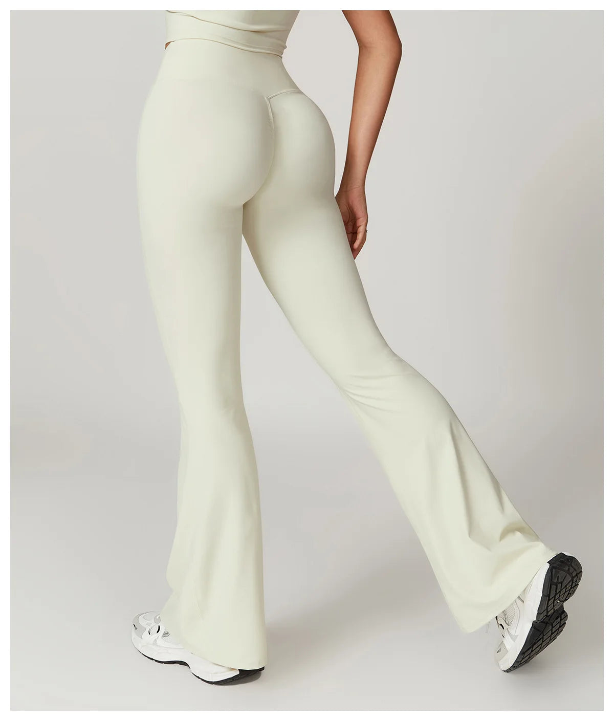 VIVU Flared Leggings Cream apricot