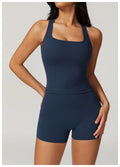 VIVU Seamless Sports Bra Badge Blue
