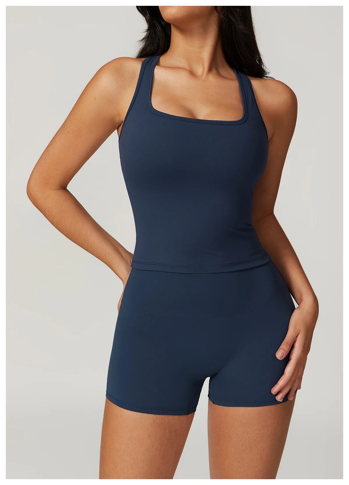 VIVU Seamless Sports Bra Badge Blue