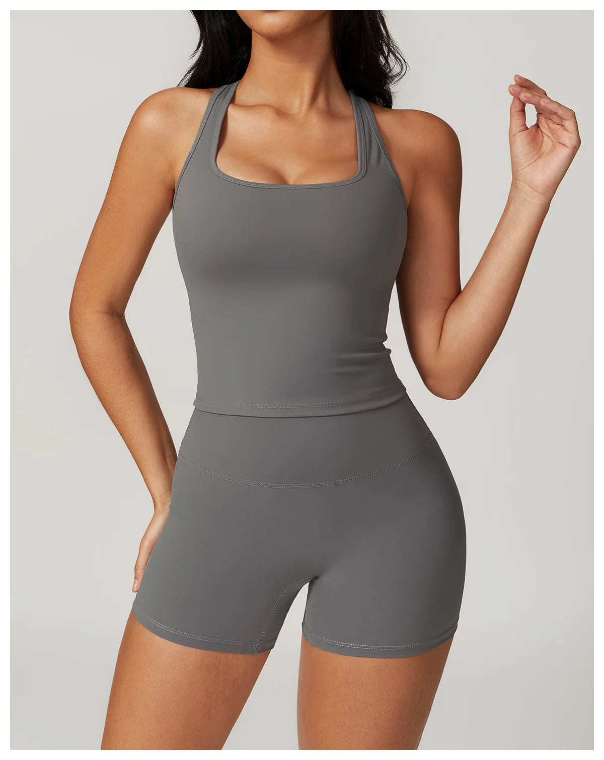 VIVU Seamless Sports Bra Free Grey