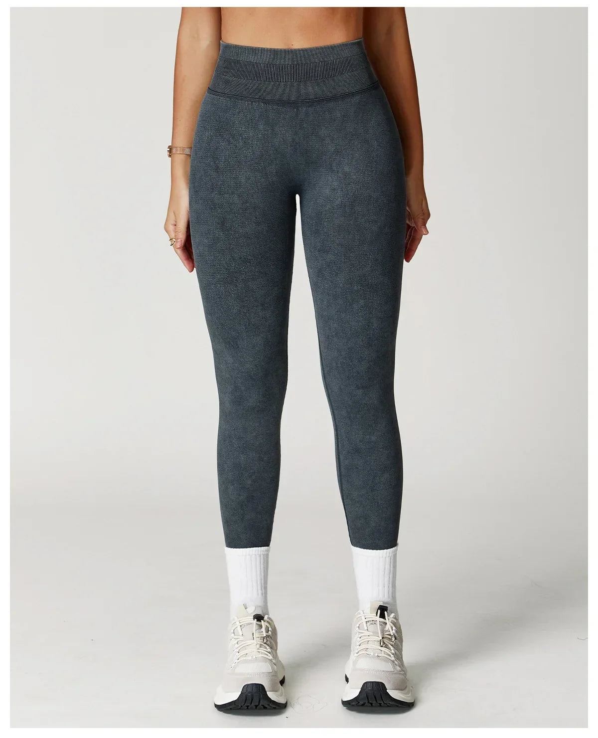 VIVU Seamless High Waist Leggings charcoal black