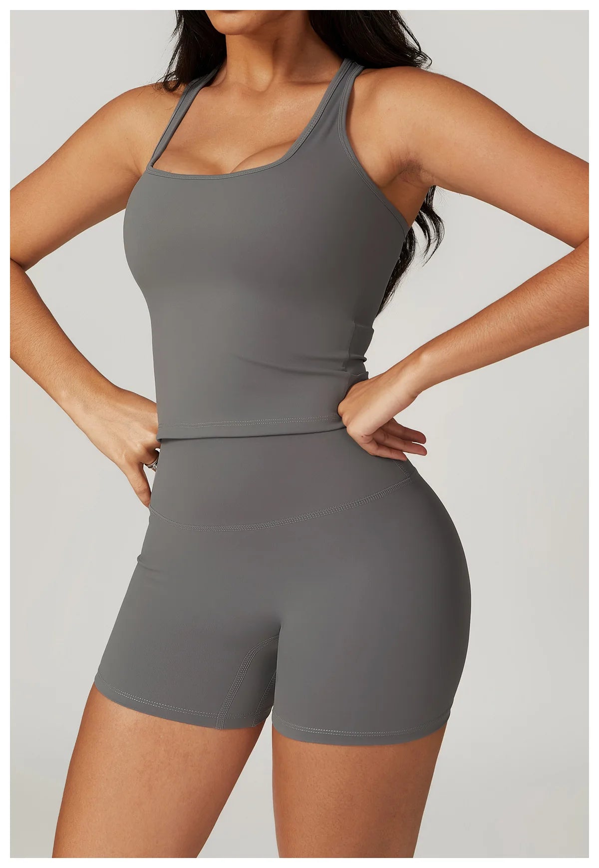 VIVU Seamless Sports Bra Free Grey