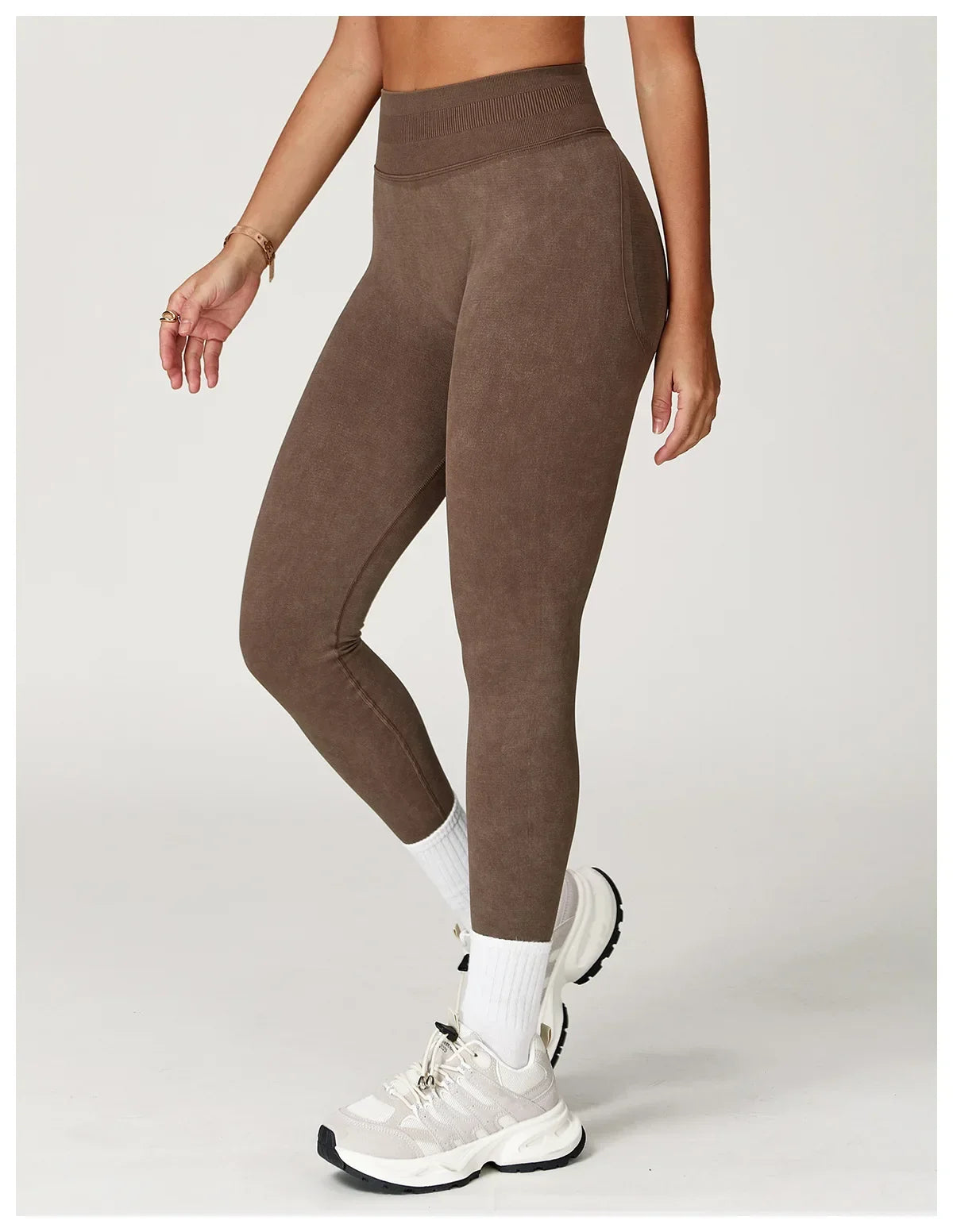 VIVU Seamless High Waist Leggings espresso brown
