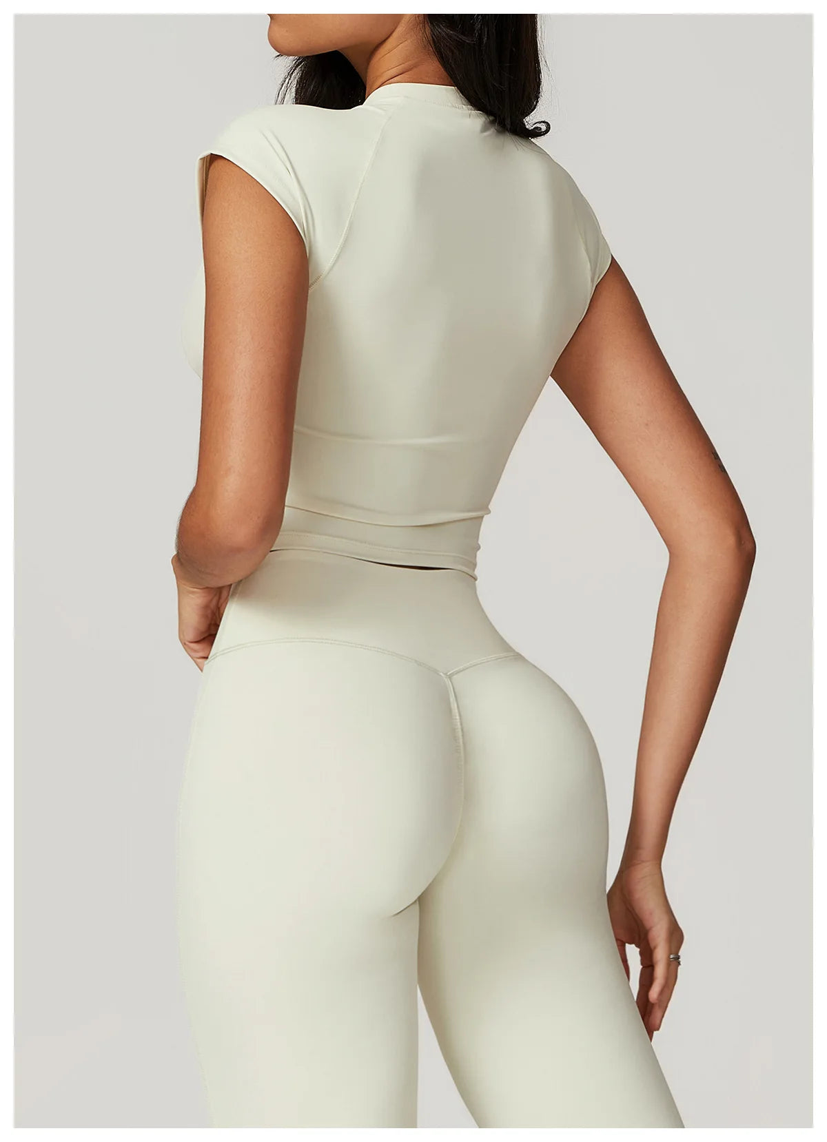 VIVU Yoga Tops Cream apricot