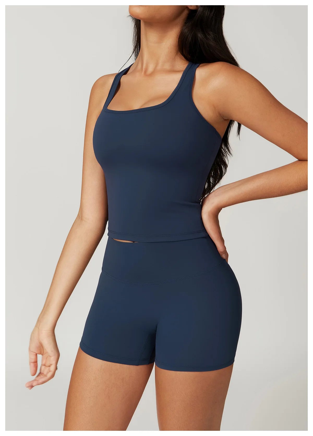 VIVU Seamless Sports Bra Badge Blue