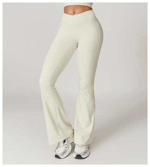 VIVU Flared Leggings Cream apricot
