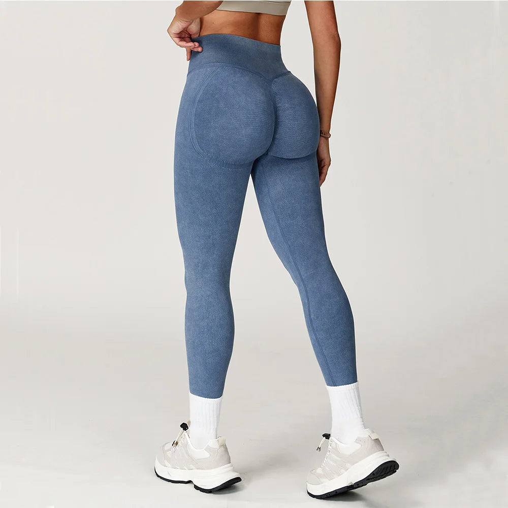 VIVU Ribbed Seamless Legging - Stone Grey