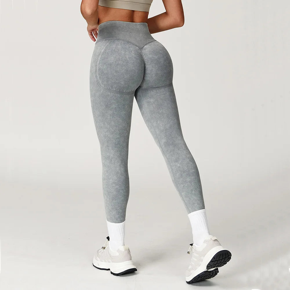 VIVU Ribbed Seamless Legging - Blush Pink