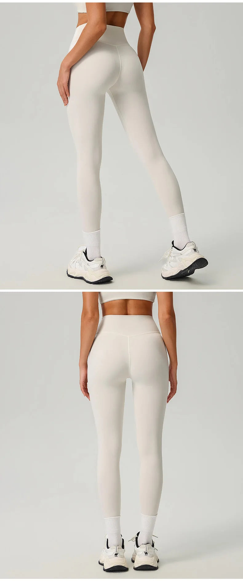 VIVU High Waist Yoga Leggings Frost Gray