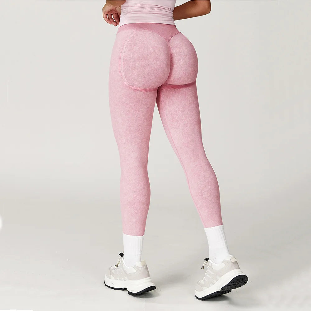VIVU Ribbed Seamless Legging - Charcoal Black
