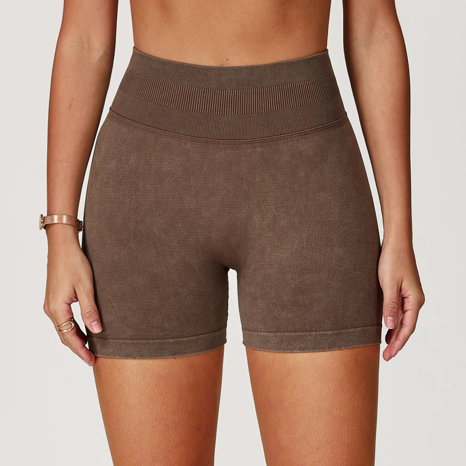 VIVU Scrunch Sand-Wash Yoga Shorts - photo 9