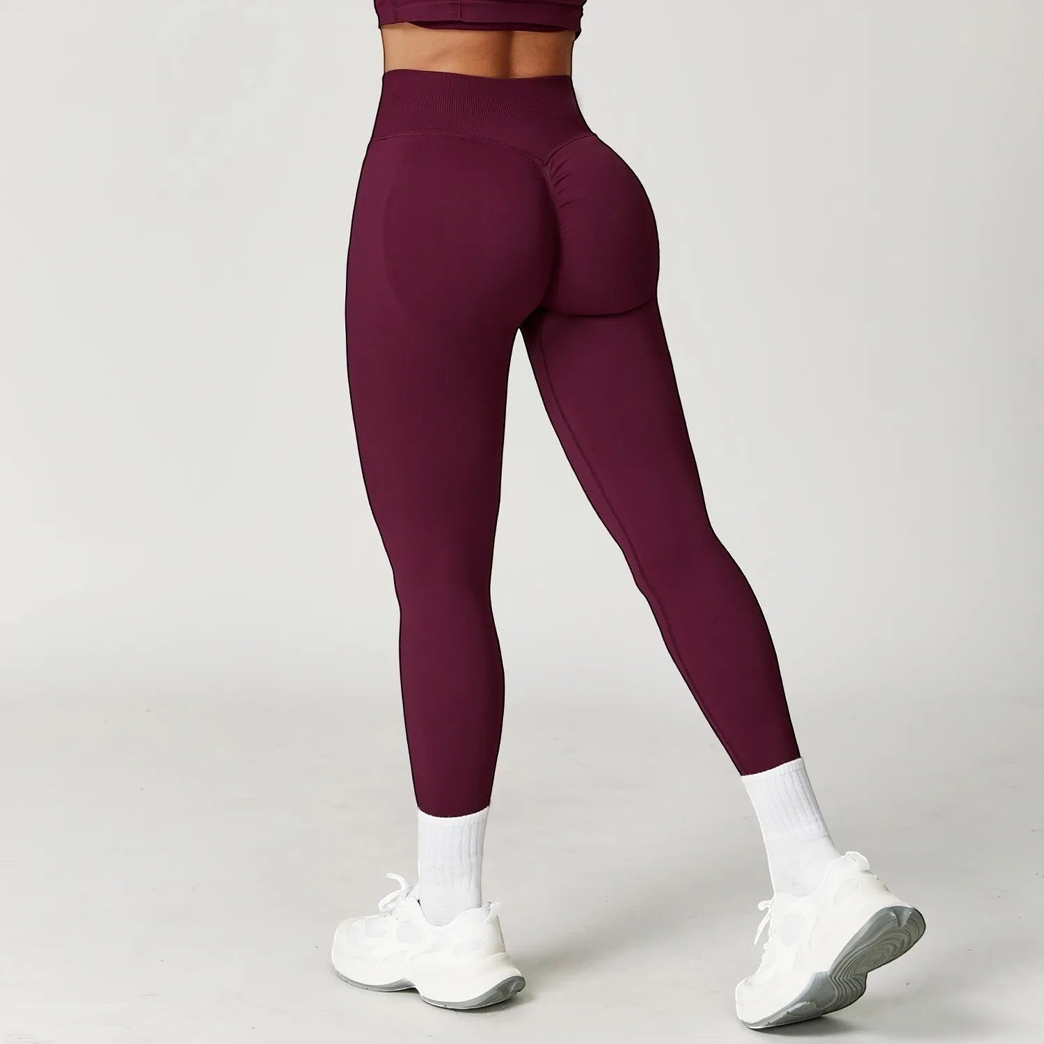 VIVU Seamless Leggings - Wine Red