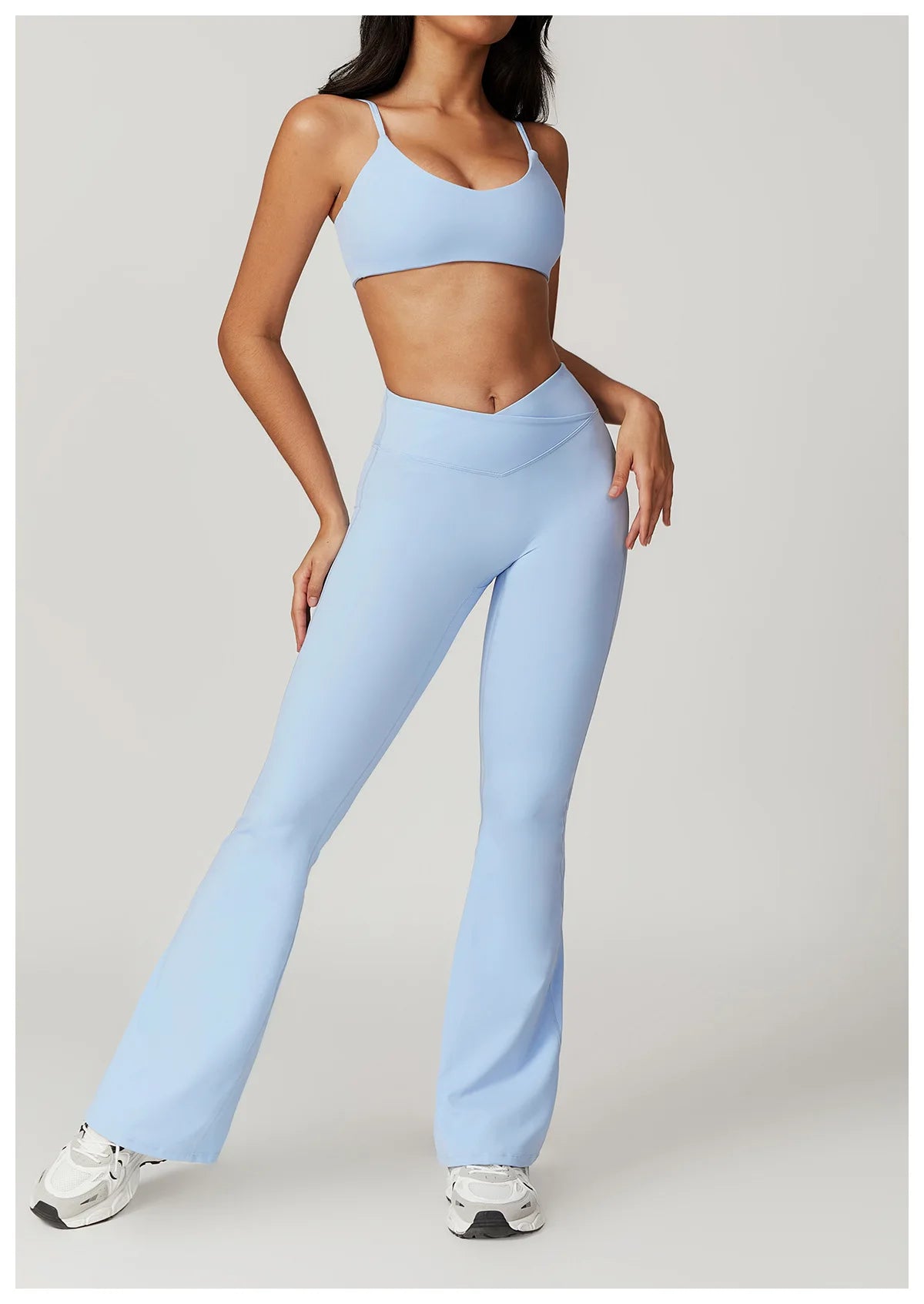 VIVU Flared Leggings Sky Blue