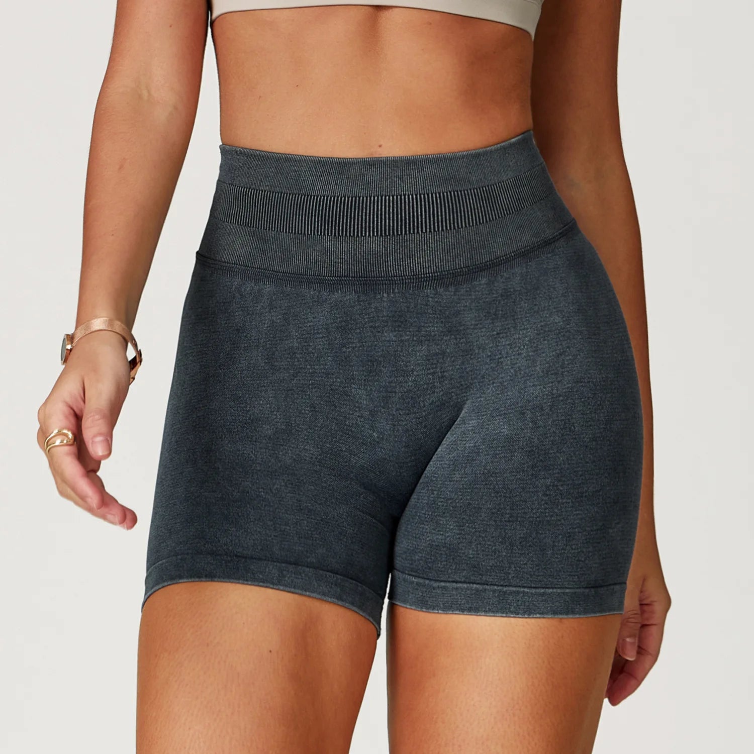 VIVU Scrunch Sand-Wash Yoga Shorts - photo 6