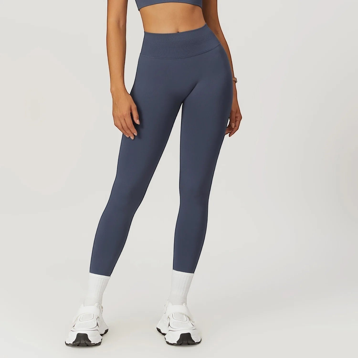 VIVU Seamless Leggings - Blue-Gray