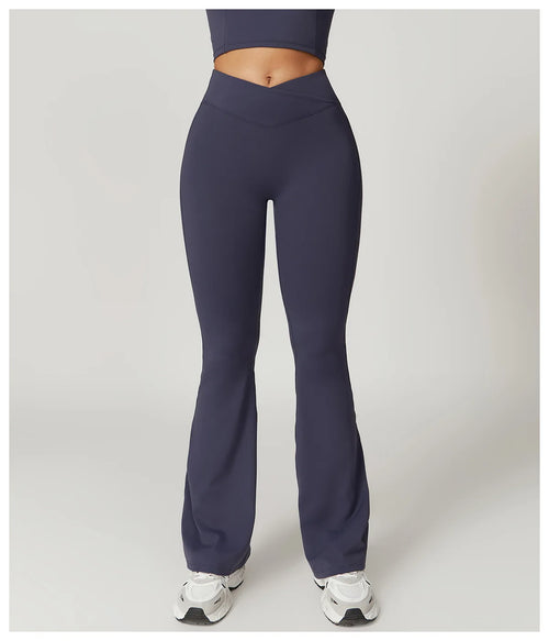 VIVU Flared Leggings Blue gray