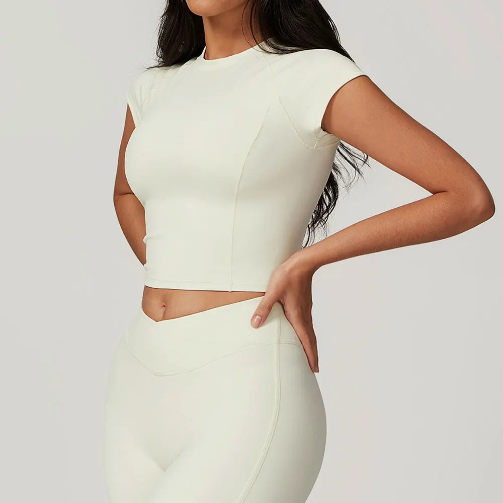 VIVU Yoga Tops Cream apricot