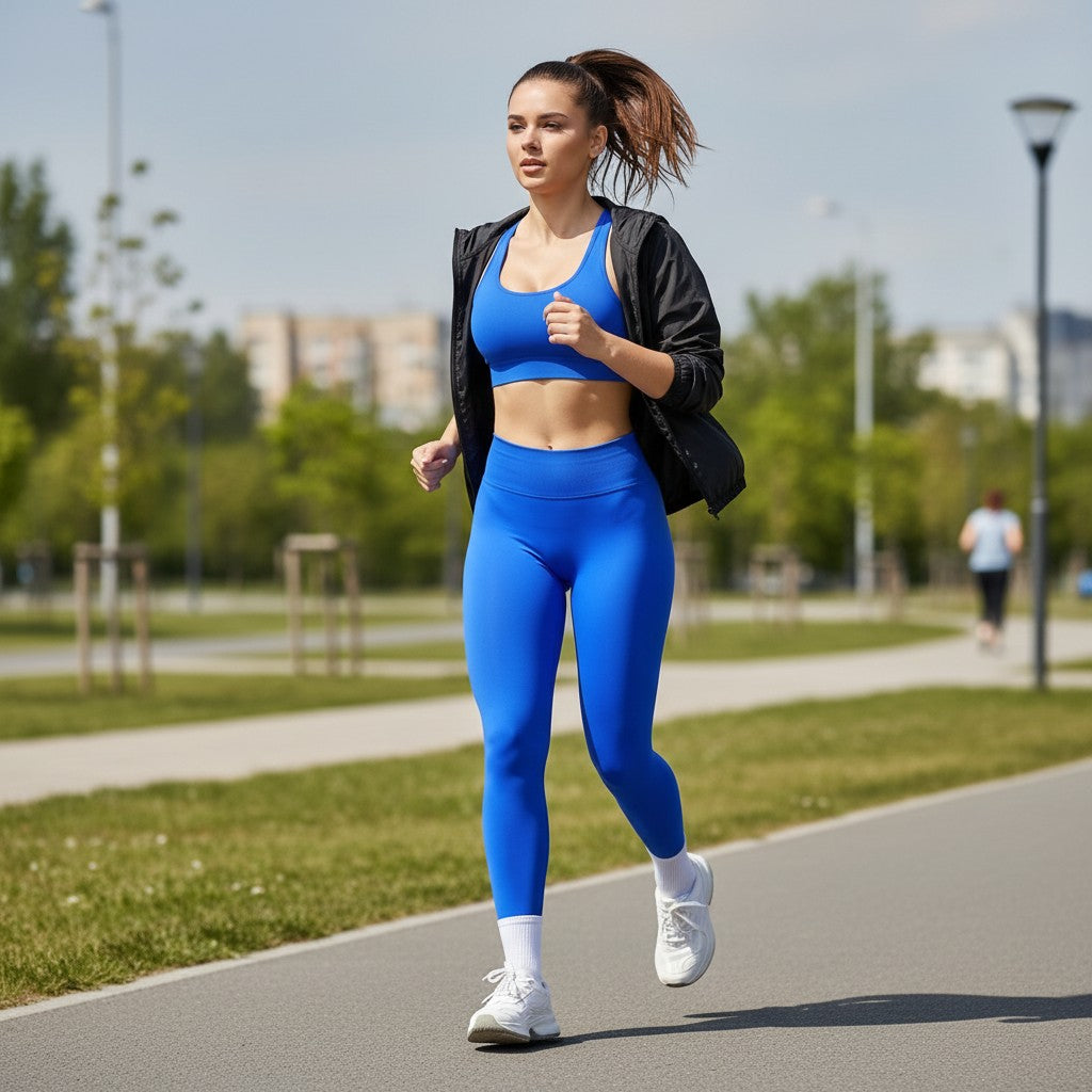 VIVU Scrunch Seamless Leggings Navy Blue