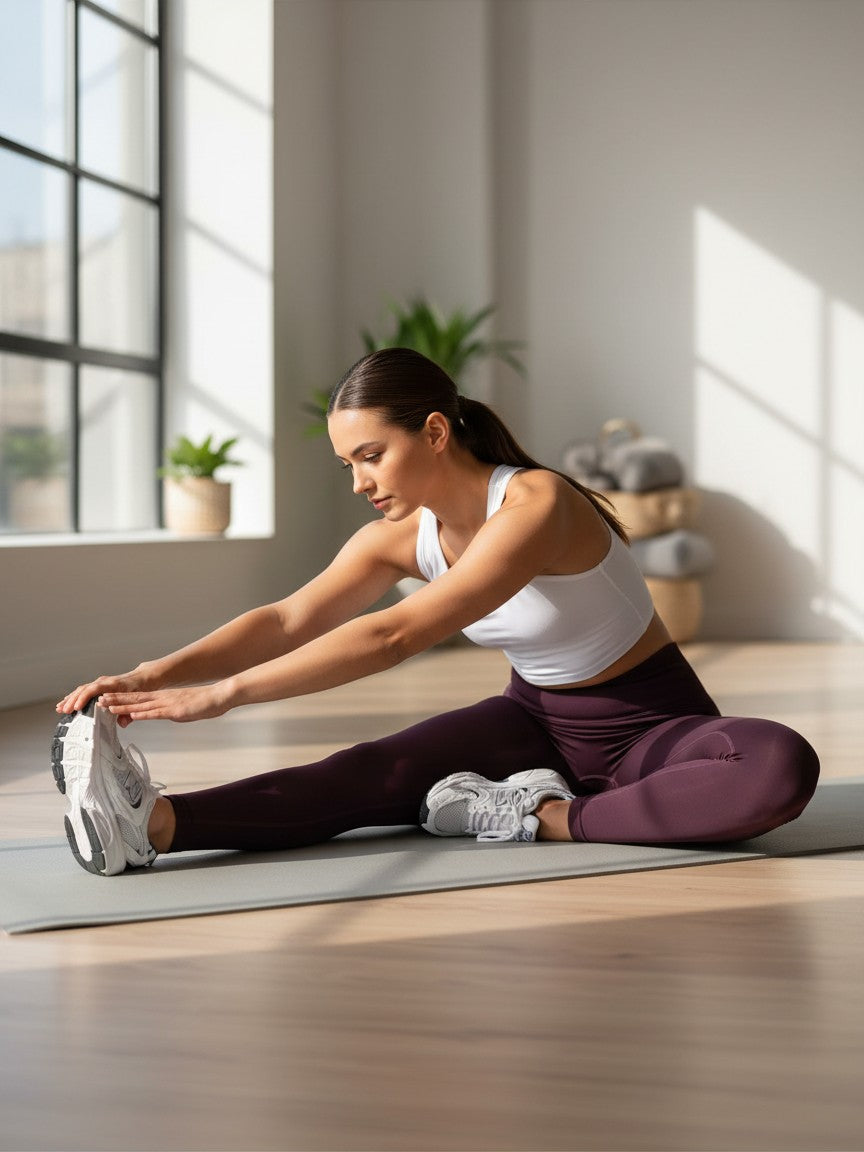 VIVU Scrunch Seamless Leggings Wine Red